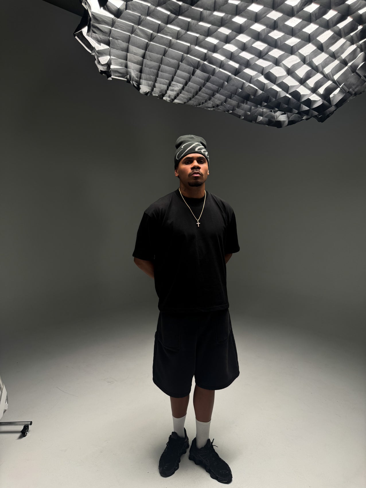 Embossed Blank Tee - Black