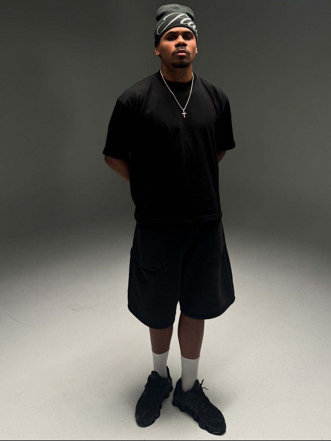 Embossed Blank Tee - Black
