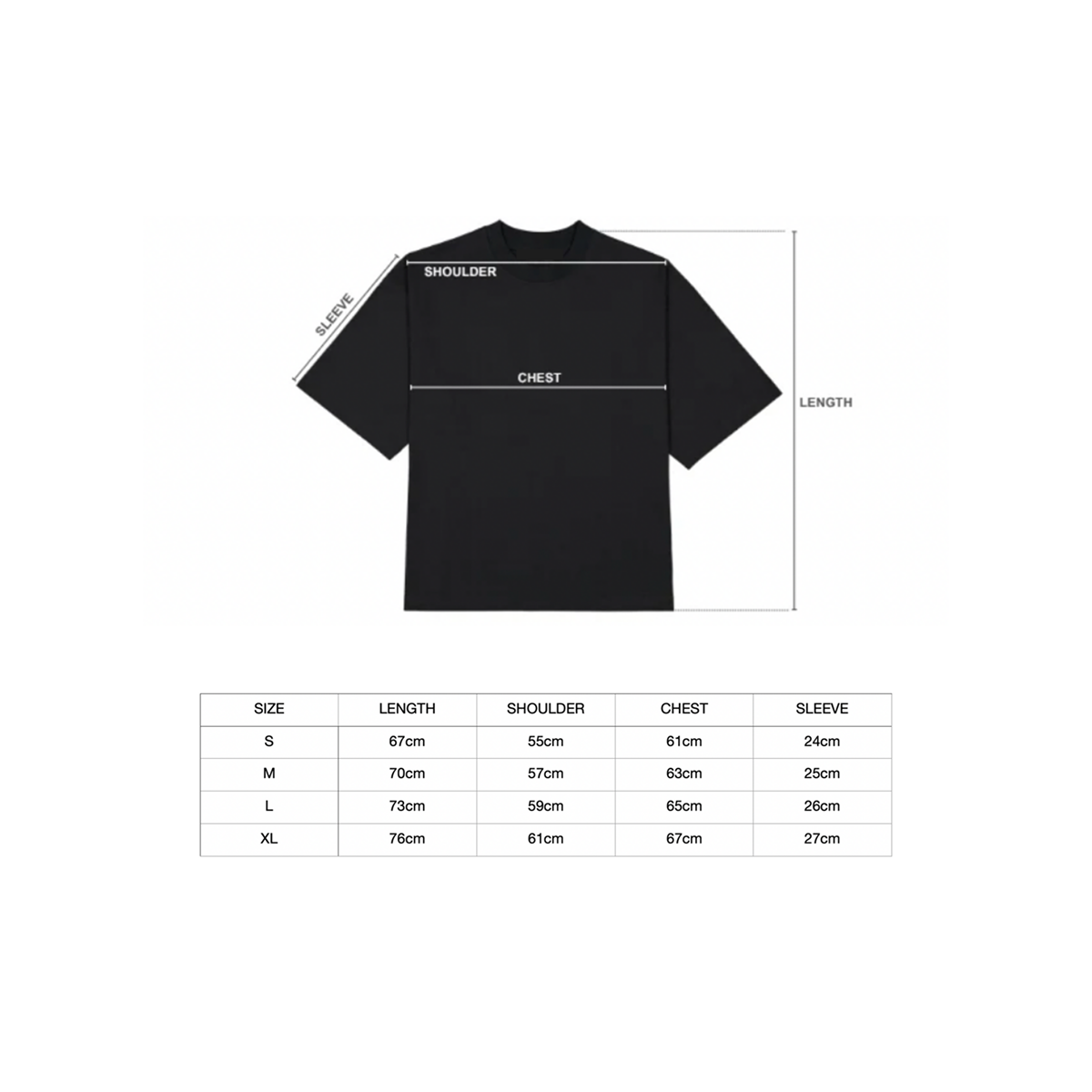 Embossed Blank Tee - White