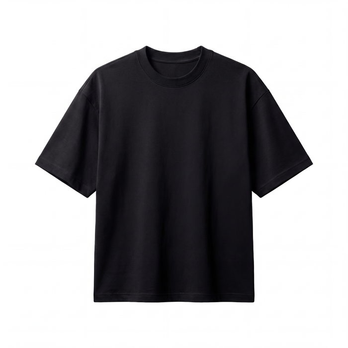 Embossed Blank Tee - Black