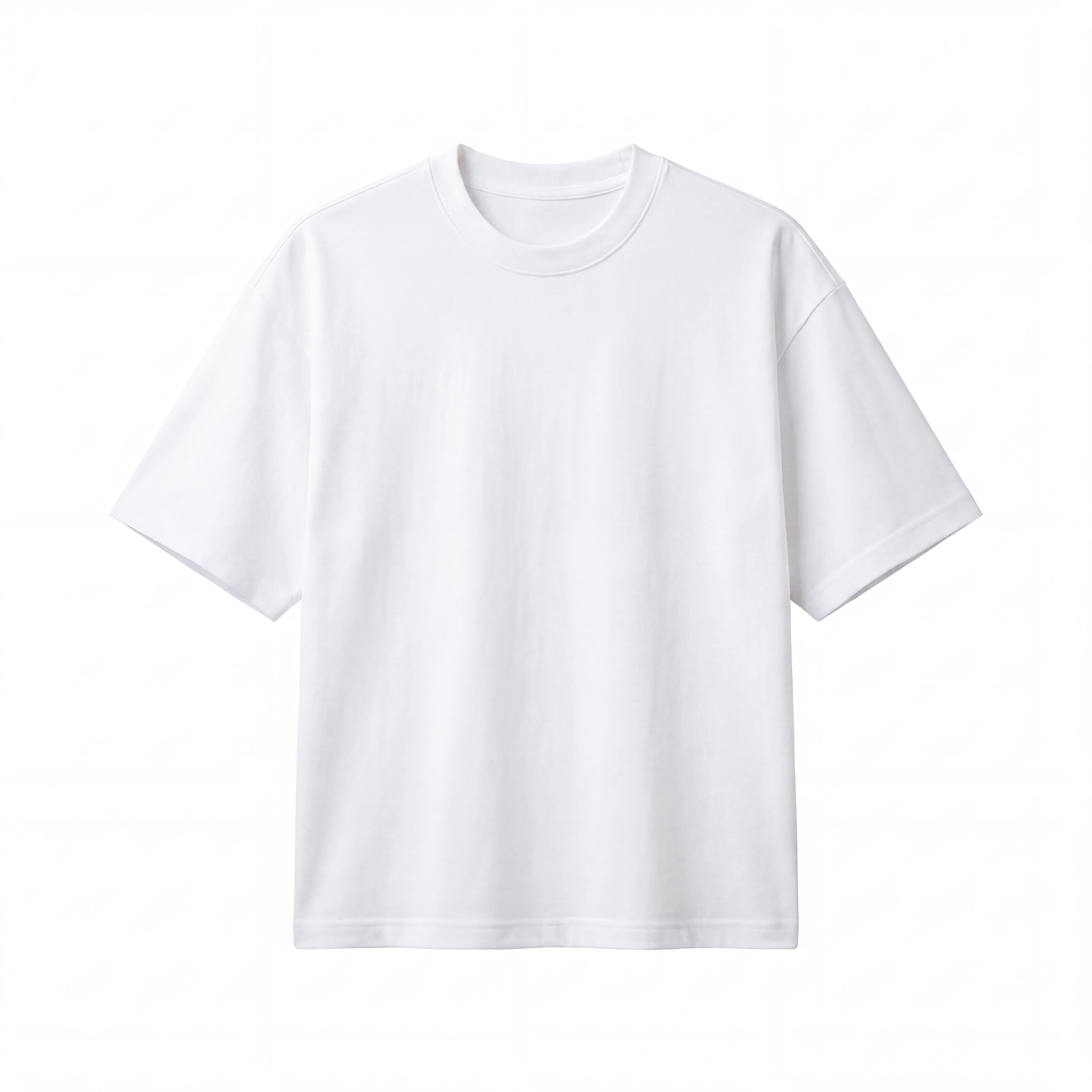 Embossed Blank Tee - White
