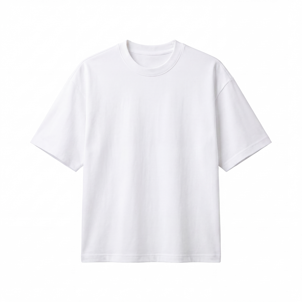 Embossed Blank Tee - White