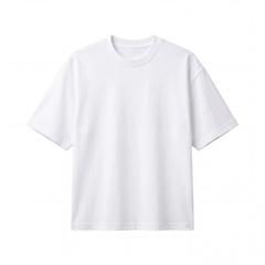 Embossed Blank Tee - White
