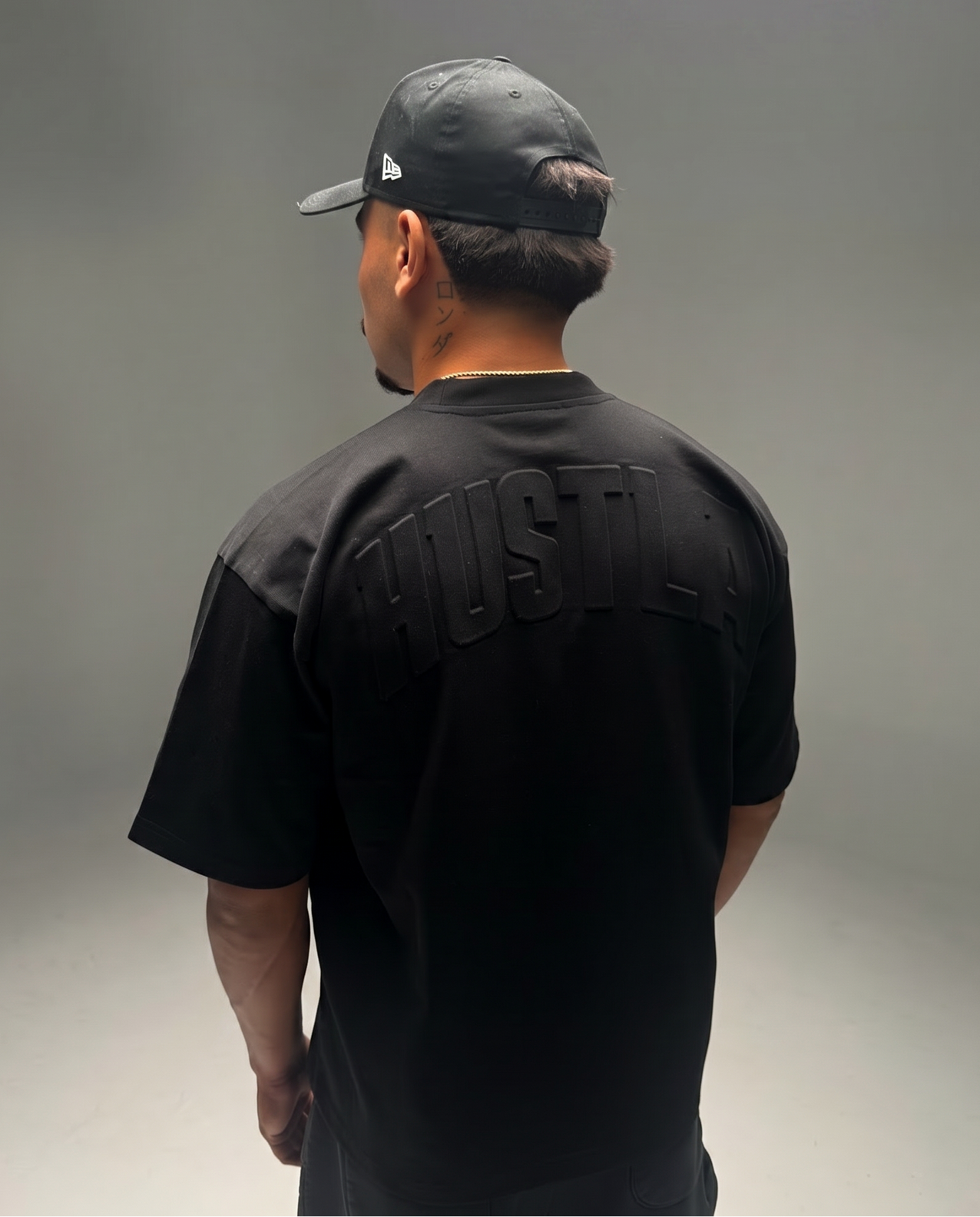 Embossed Blank Tee - Black