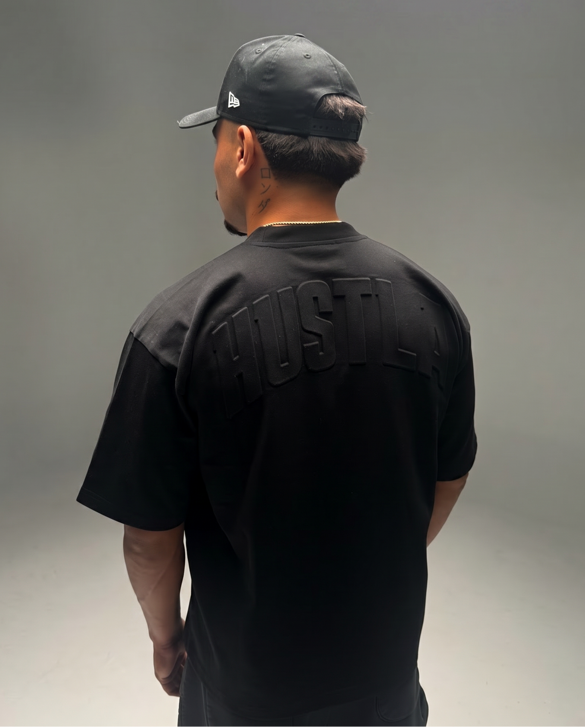 Embossed Blank Tee - Black