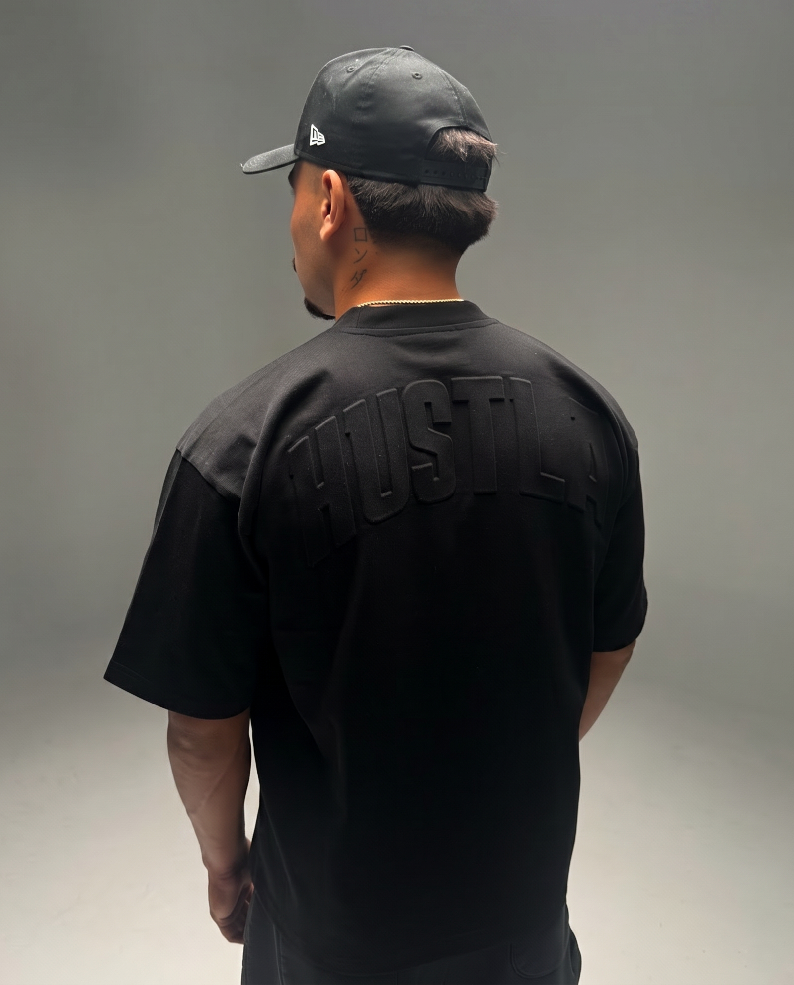 Embossed Blank Tee - Black
