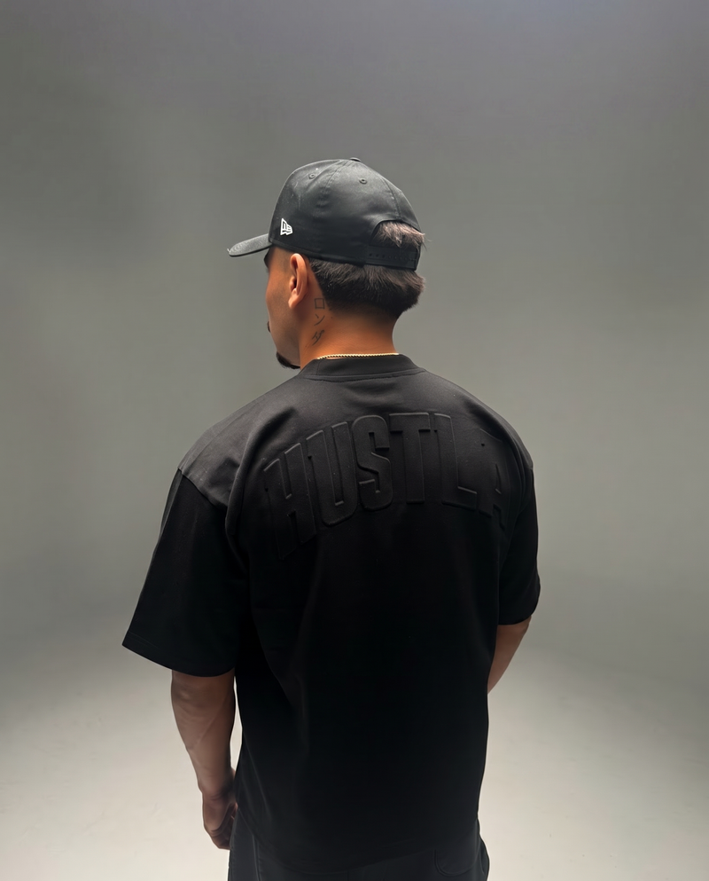 Embossed Blank Tee - Black